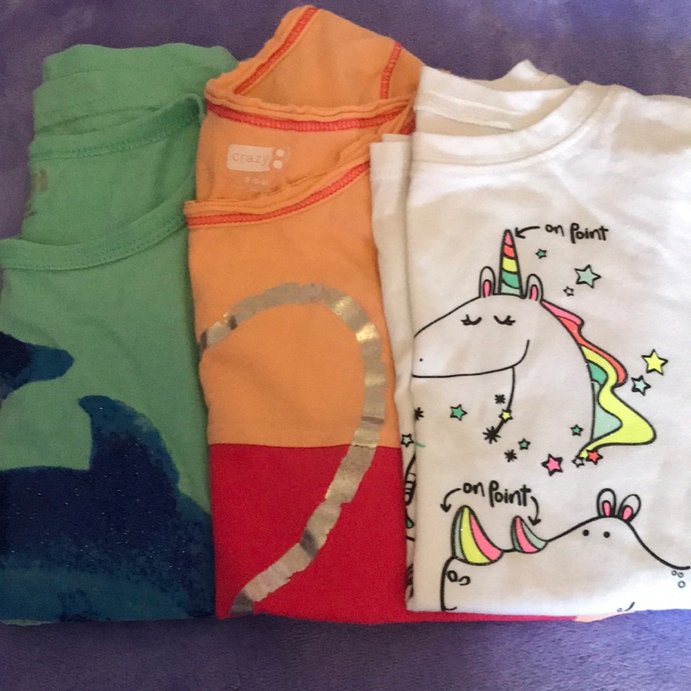 Lot of 3 shirts crazy 8 and cat and jack brand